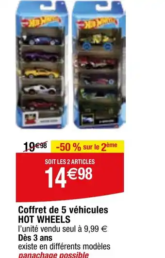 Migros Coffret de 5 véhicules HOT WHEELS offre