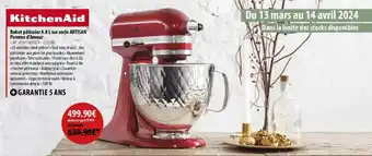 Cuisine Plaisir Robot pâtissier 4.8 L sur socle ARTISAN Pomme d'Amour offre