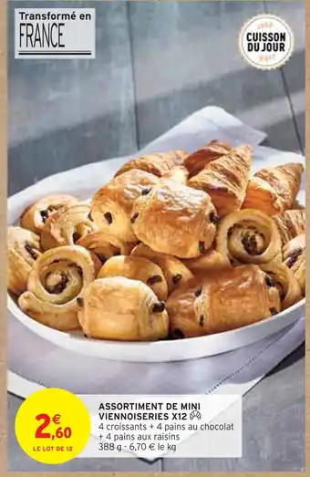 Intermarché ASSORTIMENT DE MINI VIENNOISERIES X12 offre
