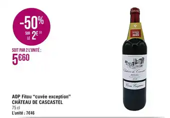 CHÂTEAU DE CASCASTEL AOP Fitou cuvée exception