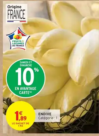 Intermarché ENDIVE offre