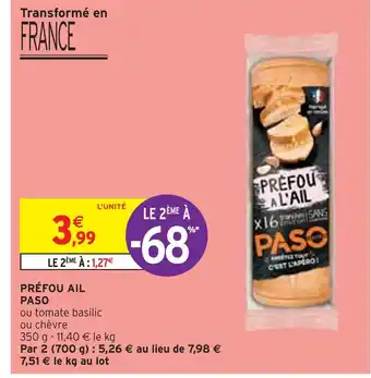 Intermarché PASO PRÉFOU AIL offre