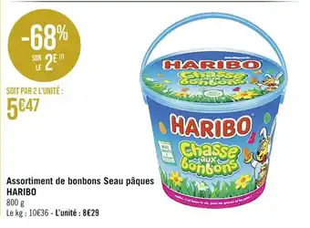 Casino Supermarchés HARIBO Assortiment de bonbons Seau pâques offre