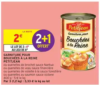 PETITJEAN GARNITURE POUR BOUCHÉES À LA REINE