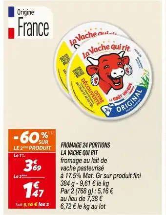Netto LA VACHE QUI RIT FROMAGE 24 PORTIONS offre