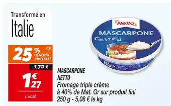 Netto NETTO MASCARPONE offre