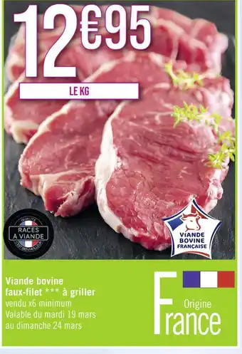 Géant Casino Viande bovine faux-filet à griller offre