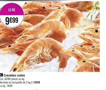 Géant Casino Crevettes cuites offre