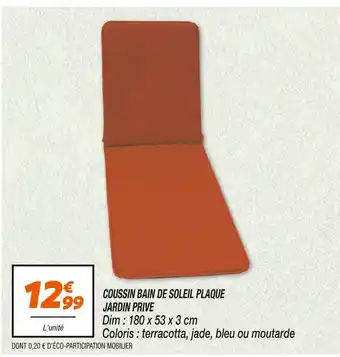 Netto COUSSIN BAIN DE SOLEIL PLAQUE JARDIN PRIVE offre