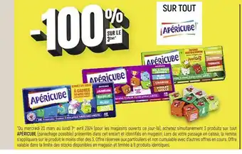 APÉRICUBE -100% SUR LE 3ÈME SUR TOUT APÉRICUBE