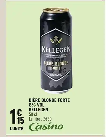 Spar KELLEGEN BIÈRE BLONDE FORTE 8% VOL offre