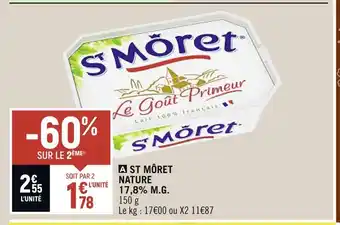 Spar ST MÔRET ST MÔRET NATURE 17,8% M.G offre