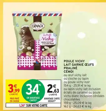CÉMOI POULE VICHY LAIT GARNIE ŒUFS PRALINÉ