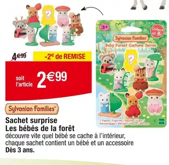 Cora x Carrefour Sylvanian Families Sachet surprise Les bébés de la forêt offre
