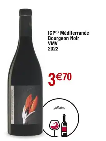 Cora x Carrefour VMV IGP Méditerranée Bourgeon Noir 2022 offre
