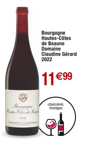 Cora x Carrefour Domaine Claudine Gérard Bourgogne Hautes-Côtes de Beaune 2022 offre