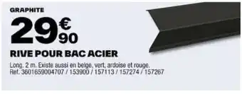 Brico Dépôt RIVE POUR BAC ACIER offre