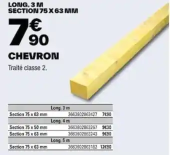 LONG. 3 M SECTION 75X63 MM
