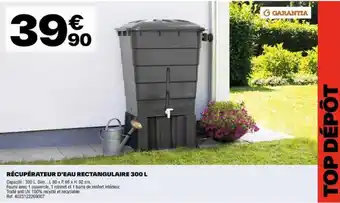 Brico Dépôt RÉCUPÉRATEUR D'EAU RECTANGULAIRE 300 L offre