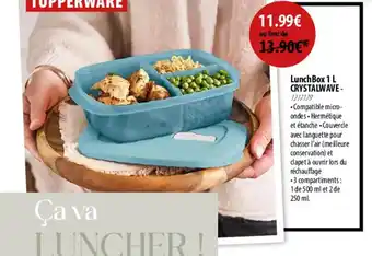 Cuisine Plaisir Lunch Box 1 L CRYSTALWAVE- 1217179 offre