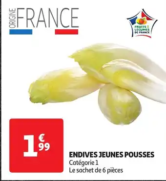 Auchan ENDIVES JEUNES POUSSES offre