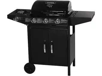 Bricomarché Barbecue gaz Festa 4 - 4 brûleurs dont 1 latéral - 10.5kW - Noir offre