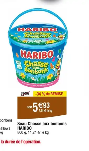Cora x Carrefour Seau Chasse aux bonbons HARIBO offre