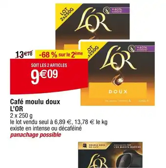 Cora x Carrefour Café moulu doux offre