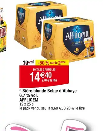 (1)Bière blonde Belge d'Abbaye