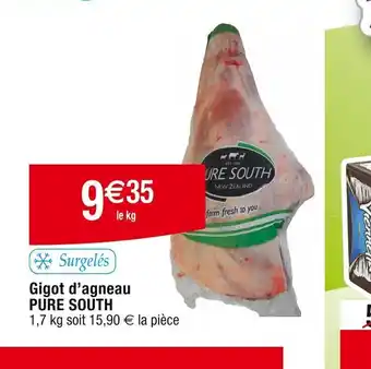 Cora x Carrefour Gigot d'agneau PURE SOUTH offre