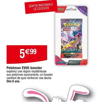 Cora x Carrefour Pokémon EV05 booster offre