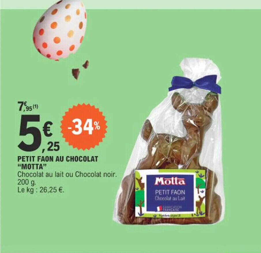 Promo PETIT FAON AU CHOCOLAT chez E.Leclerc