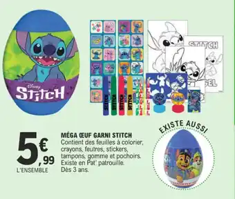 E.Leclerc MÉGA CEUF GARNI STITCH offre