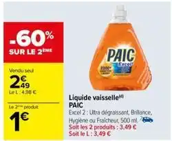 Carrefour Liquide vaisselle offre