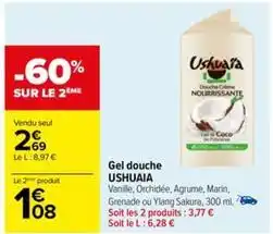 Carrefour Gel douche offre