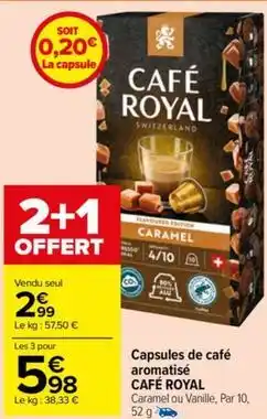 Carrefour Market Capsules de café offre