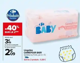 Lingettes bébés
