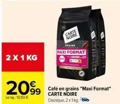 Carrefour Café en grains offre