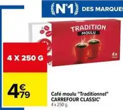 Carrefour Café moulu offre