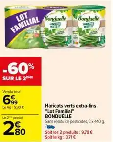 Carrefour Haricots verts offre