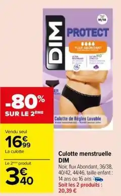 Carrefour Market Culotte offre