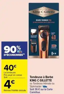 Carrefour Market Tondeuse offre