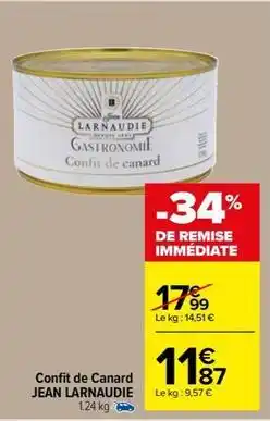 Carrefour Market Confit de canard offre