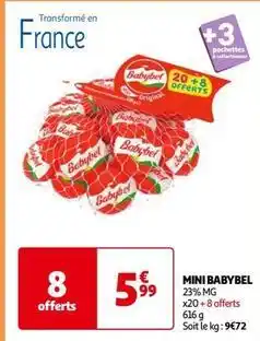 Auchan Babybel - mini offre