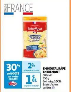 Auchan Entremont - emmental rape offre