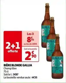 Auchan Gallia - bière blonde offre