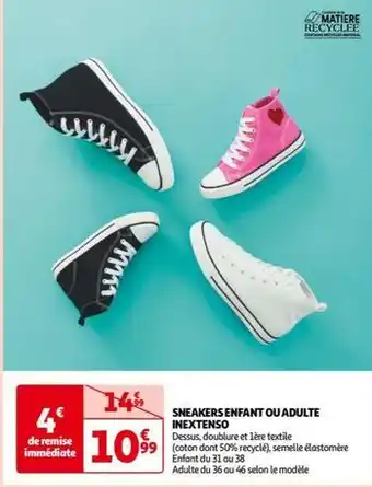 Inextenso - sneakers enfant ou adulte