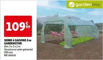 Auchan Gardenstar - serre 4 saisons 5 m offre