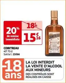 Auchan Cointreau - 40° 70 cl offre