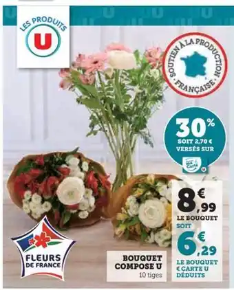 Super U U - bouquet compose offre
